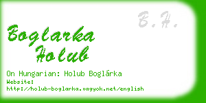 boglarka holub business card